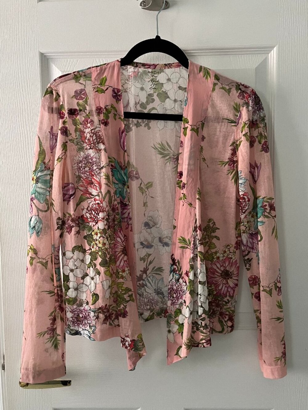 Marc Cain Silk Floral Liteweight Cardi - Size M - Authentic